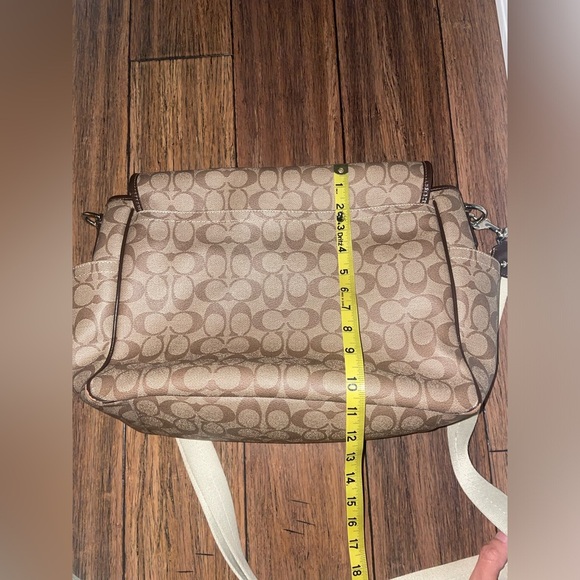 Coach signature logo bag coach messenger bag coach laptop y2k travel work bag - Picture 4 of 14